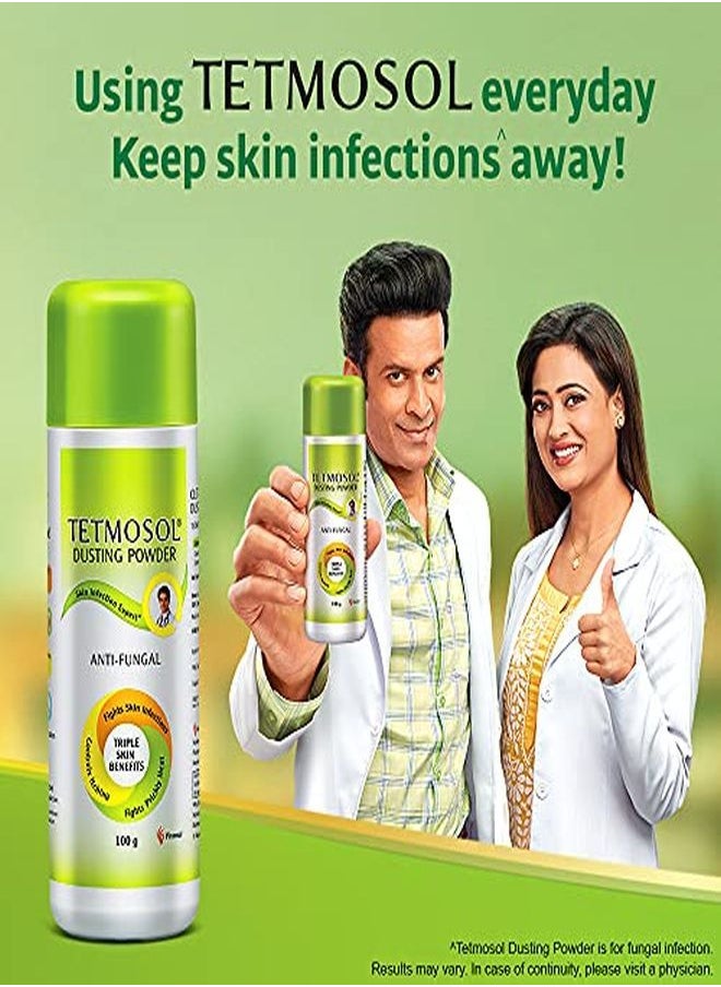 tetmosol Anti-Fungal Dusting Powder - For Daily Use - Fights Skin Infections, Prickly Heat, Itching - Pack Of 2 (2X100Gms)  - Image 4