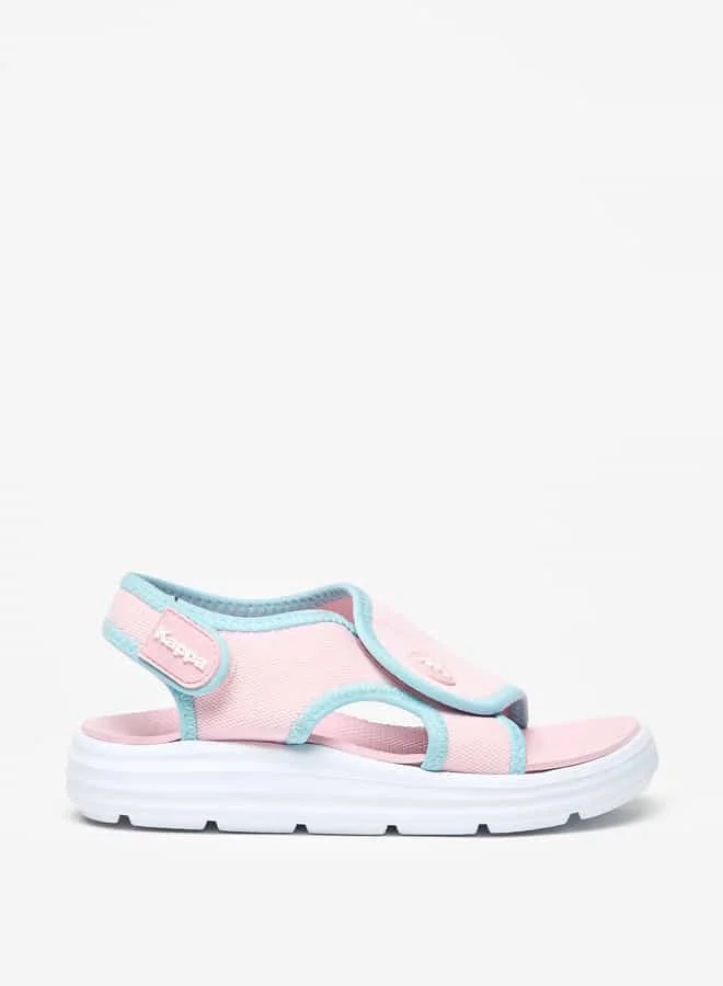 Kappa Girl's Colourblock Sandals with Hook and Loop Closure