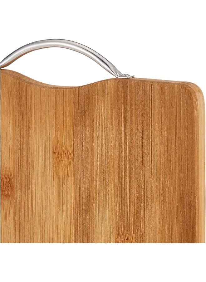 HTE Bamboo Cutting Board, Chopping Board Kitchen, Home And Everyday Use, Natural Bamboo (40X30Cm)  - Image 3