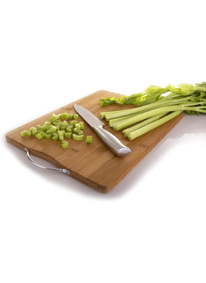 HTE Bamboo Cutting Board, Chopping Board Kitchen, Home And Everyday Use, Natural Bamboo (40X30Cm)  - Image 5