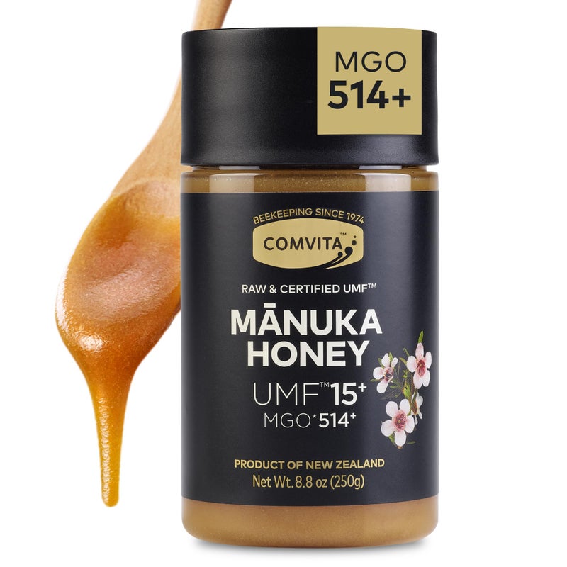 Comvita Manuka Honey UMF 15 MGO 514  Raw Manuka Honey New Zealand Pure  Unpasteurized Superfood for Immune Health Use in Tea Wild Monofloral NonGMO  250g 88 oz - Image 3