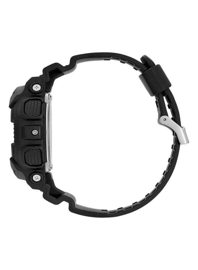 Casio G-Shock GA-100-1A1HDR, Analog-Digital Watch, All Black Resin Band and Case, Shock Resistant, 200M Water Resistance, LED Light, World Time, 1/1000 Stopwatch, Countdown Timer, 5 Alarms - Image 3