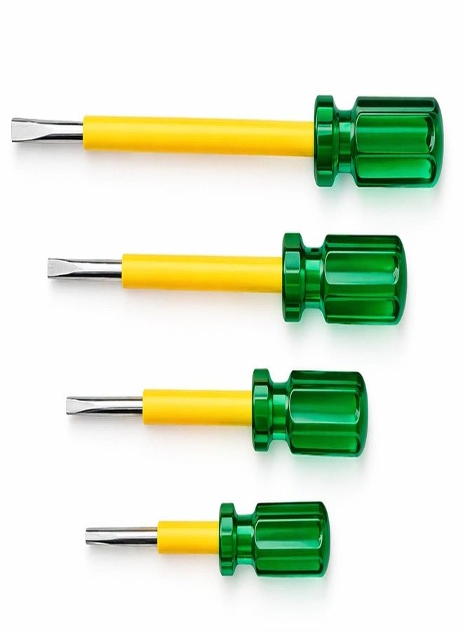 PALIWAL CREATION 2 in 1 Reversible Screwdriver, Long Handle, Minus - Plus Tip, Combination Standard Screwdriver Set (Pack of 4) - Image 1