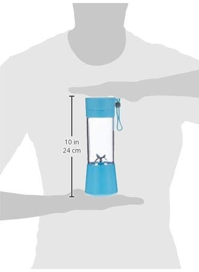 For Home Usb Mini Electric Fruit Juicer Handheld Smoothie Maker Blender Juice Cup 380Ml Blue - Image 3