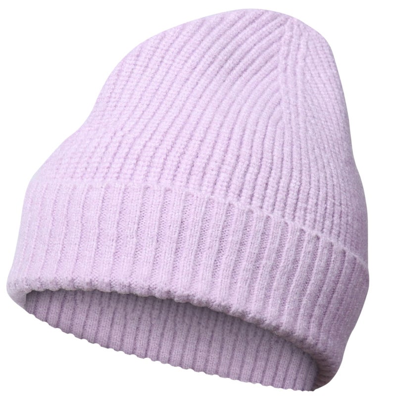 NORTHWIND Ribbed Winter Cap for Men and Women, Beanie Woolen Cap for Women, Winter Wear, Beanie Cap for Men, Woolen Cap for Man (Lilac) - Image 1