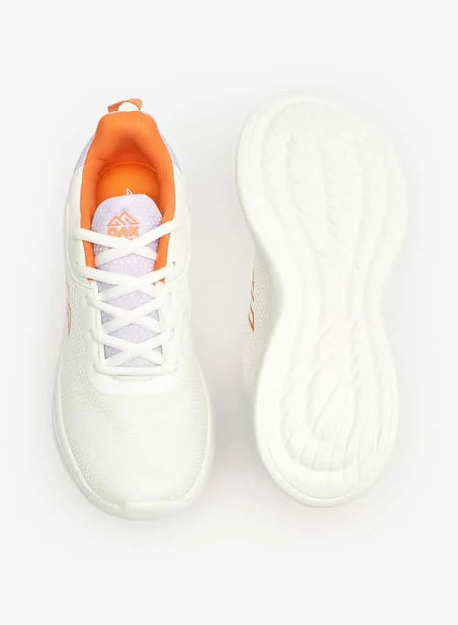 Oaklan by Shoexpress Women Textured Lace-Up Sports Shoes with Pull Tabs