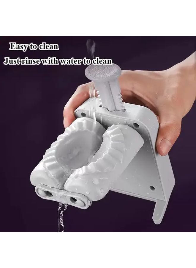 White Jiaozi Maker Dumpling Machine One Mold Easy Operation One Press Household Dumpling Forming Mold Restaurant And Home Use - Image 3