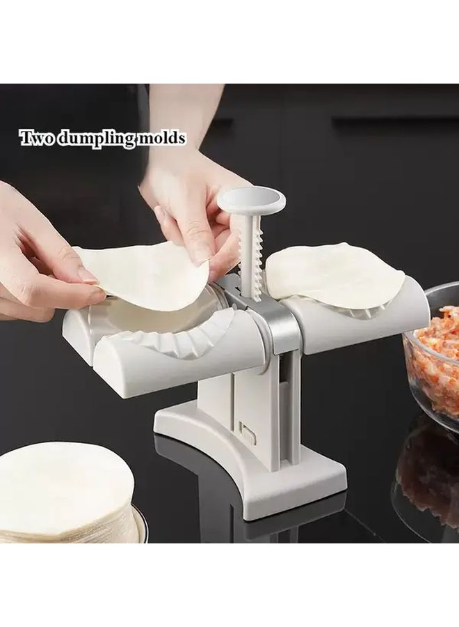 White Jiaozi Maker Dumpling Machine One Mold Easy Operation One Press Household Dumpling Forming Mold Restaurant And Home Use - Image 5
