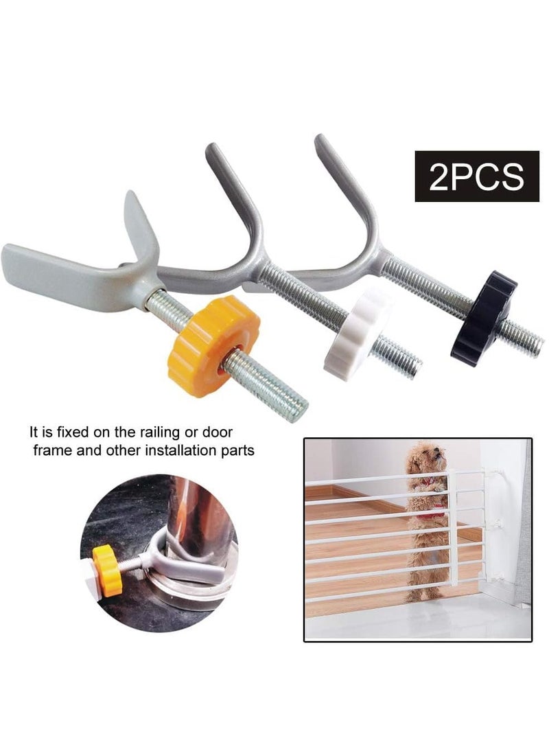 2Pcs Baby  Pet Safety Gate Banister Adapter, M10 (10mm) Stair Banister Adapter, Extra Long Y Spindle Rods, White,12.5cm (4.9 inches) long - Image 4