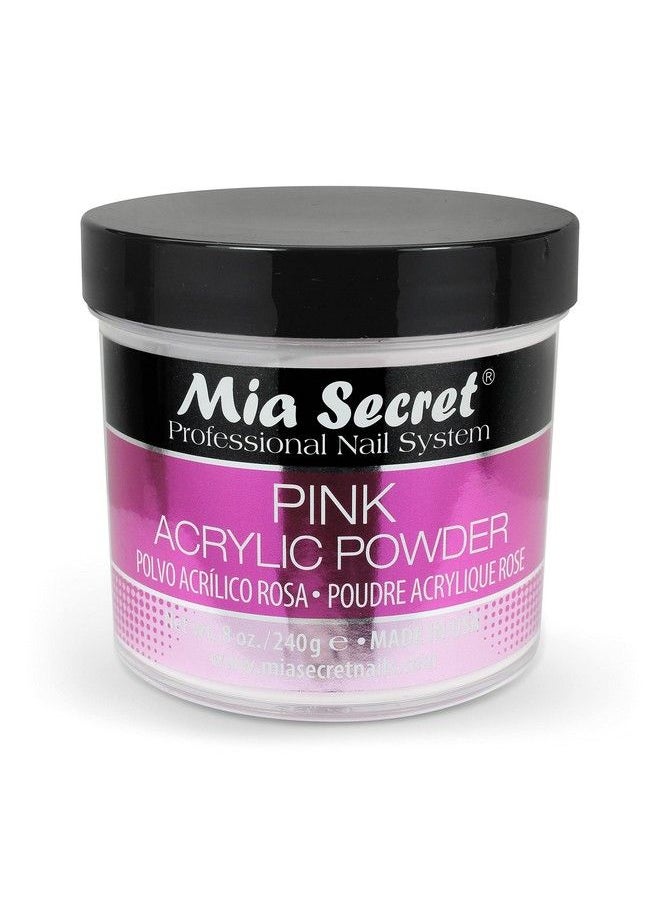 MIA SECRET Pink Acrylic Nail Powder 8Oz  - Image 1
