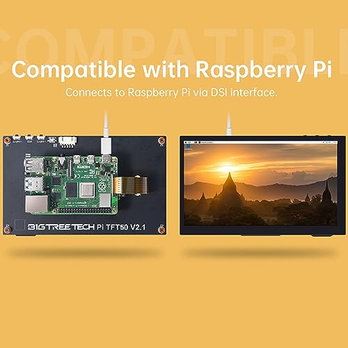 BIGTREETECH Upgrade PITFT50 V2.1 Graphic Smart Display DSI Interface 5 inch LCD Touch Screen Suitable for Raspberry-Pi - Image 3