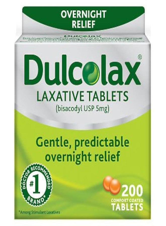 Dulcolax Laxative - 5 mg - 200 Comfort Coated Tablets