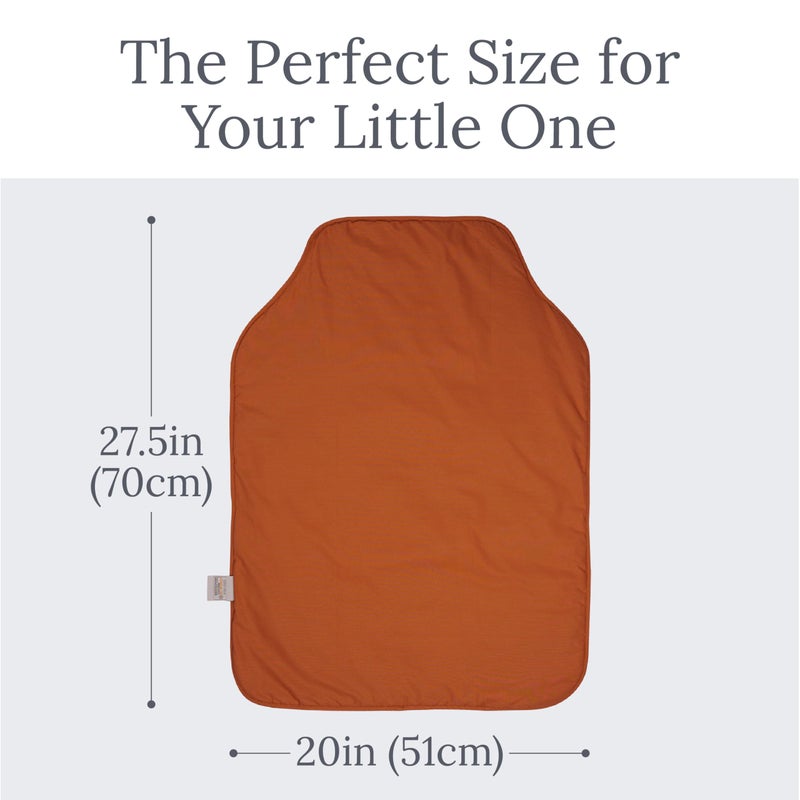 Natemia Baby Portable Diaper Changing Pad - Oeko-TEX Percale Cotton - Reusable Changing Pad for Baby - Flexible and Foldable for Travel - Machine Washable - Baby Essentials - Image 5