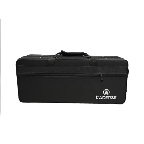 Kadence TMP-KTB B♭ Trumpet | Yellow Brass Body | ML Bore | 125 mm Bell | 3 Piston Valves | 7C Mouthpiece & Hard Case | Black Lacquer Finish - Image 4