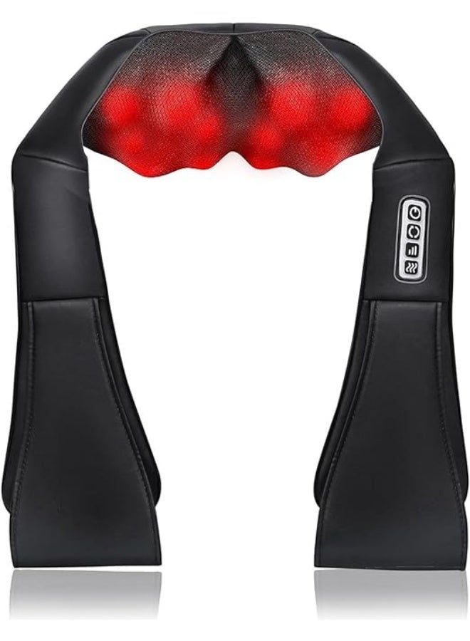 Electric Neck & Back Massager with Heat, Deep Tissue Kneading Shoulder Massager for Muscle Relief, Multi-Use Body Massage for Home Office Relaxation - Image 1