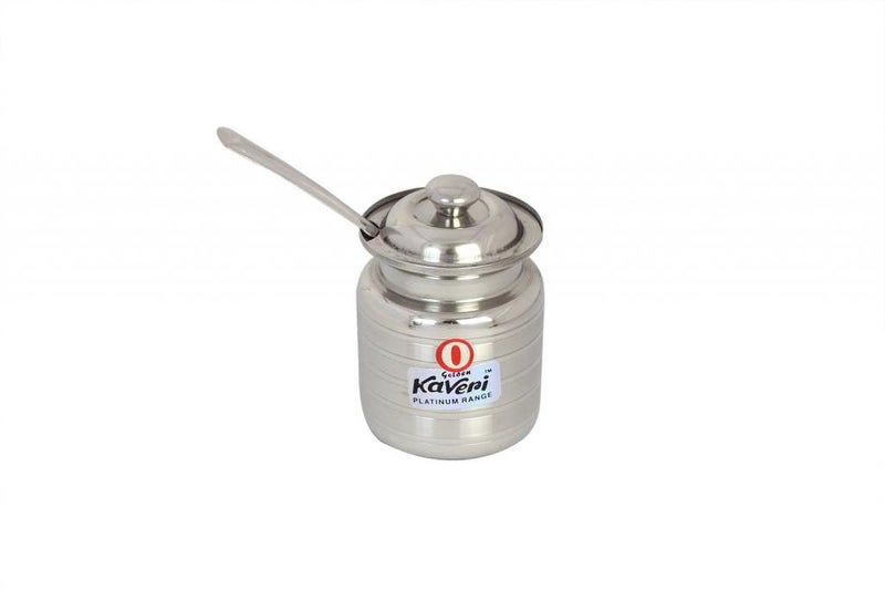 Kaveri VR828 Stainless Steel Ghee/Oil Pot Container - 200 ml, Silver - Image 5