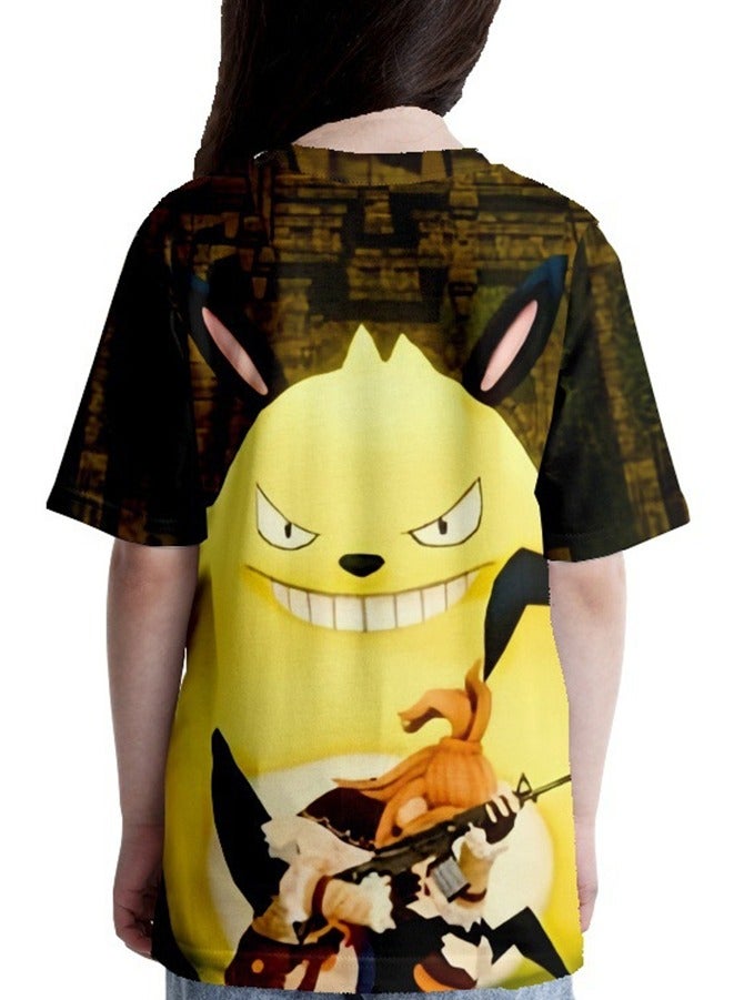 Palworld Phantom Beast Palu 3D digital printing summer short-sleeved T-shirt for adults and children - Image 4