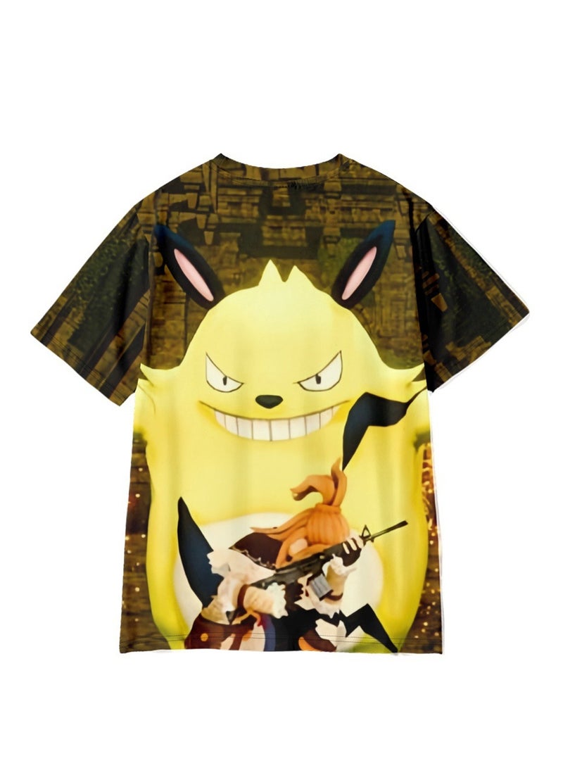 Palworld Phantom Beast Palu 3D digital printing summer short-sleeved T-shirt for adults and children - Image 2