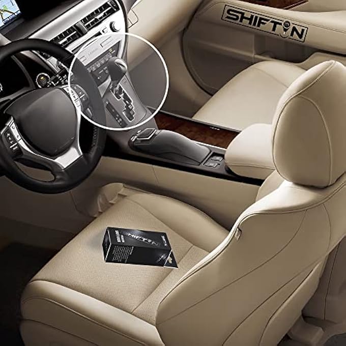 ريحني ناقل حركة عصا ناقل حركة من الجلد الكروم الأسود للكزس ES300h ES350 GS300 GS350 GS430 GS450h GS460 isF IS250 IS300 IS350 LS460 LS600h RX350 RX450h جلد أسود كروم - Image 3