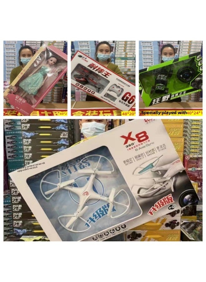 Stall Toys Night Market 29 Yuan Model Gift For Children Suit Large Box Electric Remote Control Weighing Toys-Color:Urban Engineering - Image 2