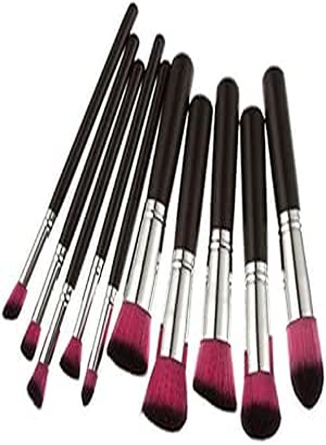 Cosmetic Make Up Brush Tool Set - 10 Pieces