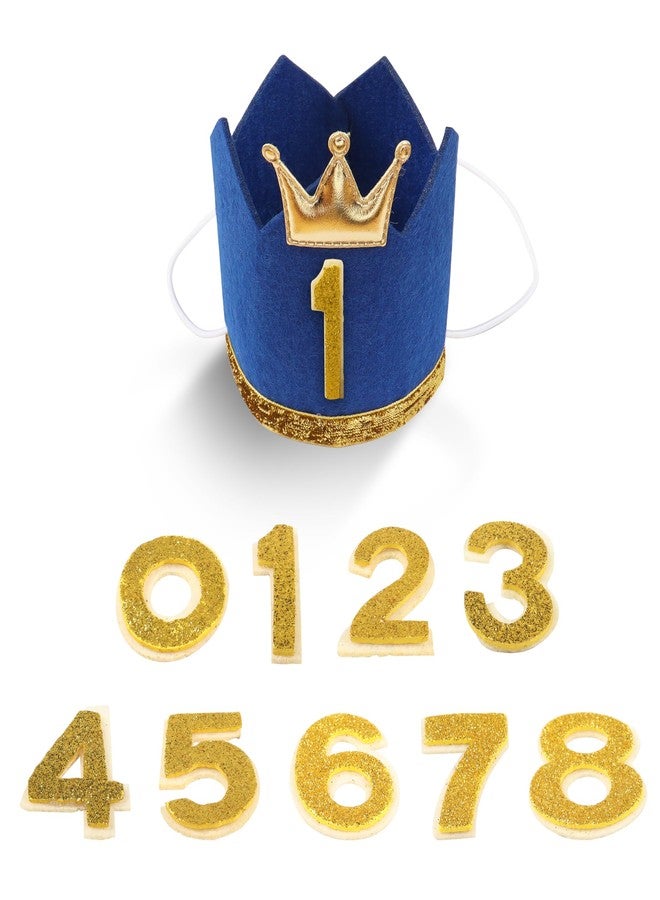 YAODHAOD Crown Dog Birthday Hat Girl Boy Reusable Birthday Party Cat Kitten Headband,Adoption Celebration or Gotcha Day Photos Decorations Party Hat (Blue-Boy) - Image 4