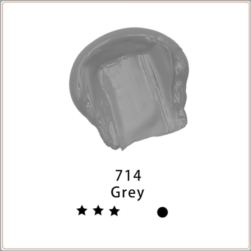 Artecho Grey Acrylic Paint 500ml/17oz, Craft Paint for Art Supply, Ideal for Canvas, Fabric, Pumpkin, Rock, Leather, Model, Ceramic, Plastic, Clay, Glass. - Image 2
