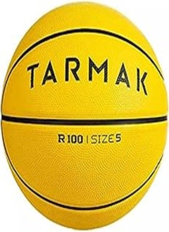 DECATHLON Tarmak R100 Beginners' Basketball for up to 10 Years Old Boys and Girls, Size 5, Yellow 
