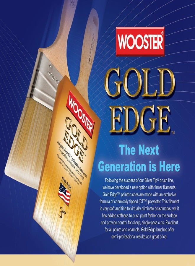 Wooster Brush 5231 2 Inch Gold Edge Angle Sash Paintbrush, Pack of 6 - Image 5