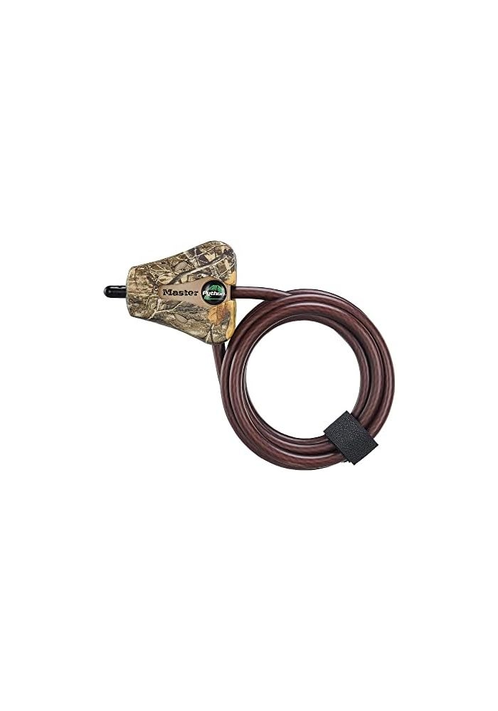 Master Lock 8418D Python Cable Lock with Key - 6 ft Adjustable Braided Steel Lock for Outdoor Equipment - Image 5