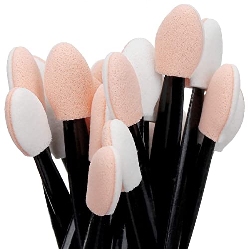 Akstore 200PCS Disposable Dual Sides Eye Shadow Sponge Applicator Eyeshadow Brushes Makeup Brush (Multicolors) - Image 3