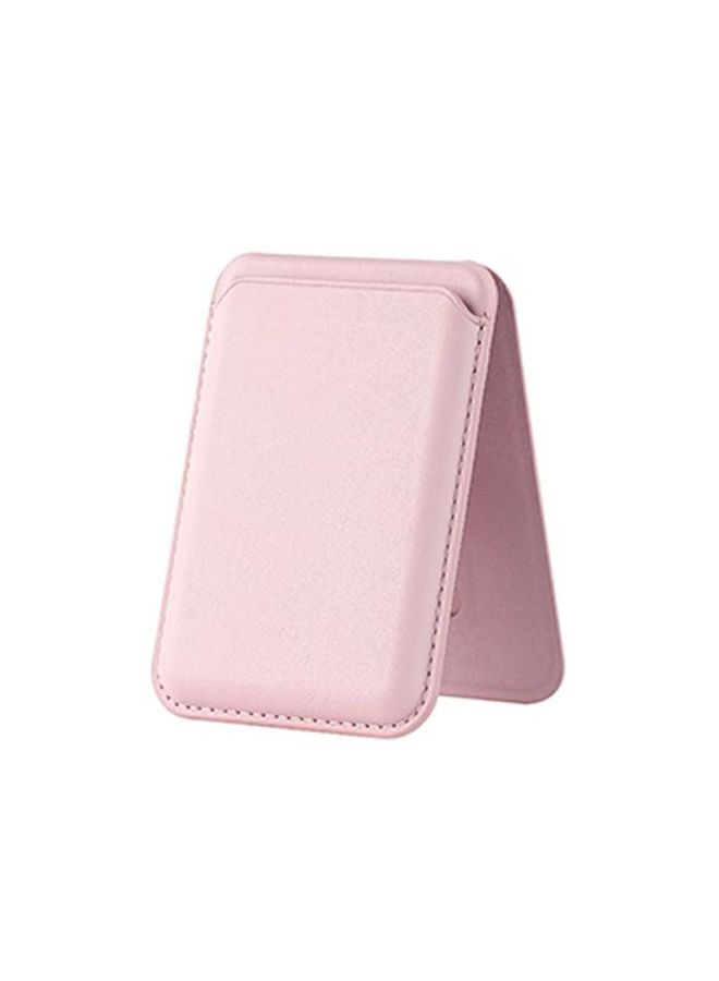 Magsafe Card Case For Apple 16 Strong Magnetic Adsorption IPhone Series Hinge Bracket Leather Case New-Color:Pink Double Row Strong Magnetic Adsorption Exquisite Packaging Box - Image 1