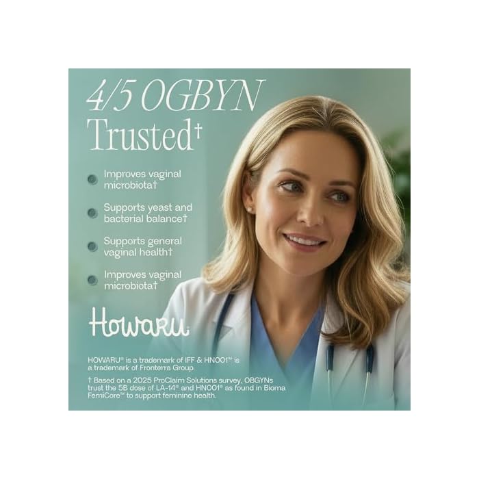 BIOMA Feminine Health Synbiotic - Women's Health Supplement for Healthy Vaginal pH, Urinary Tract & Digestive Support - with Probiotics, Cranberry & Tributyrin - 60 Capsules (30-Day Supply) - Image 4