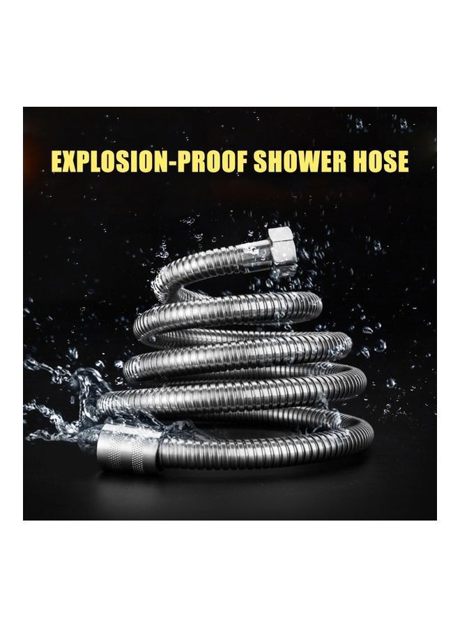NIBEMINENT Shower Hose Pipe Silver  - Image 2