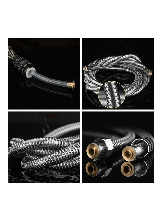 NIBEMINENT Shower Hose Pipe Silver  - Image 3