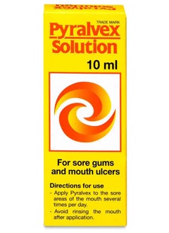 Pyralvex solution for gingivitis and ulcers 10 ml