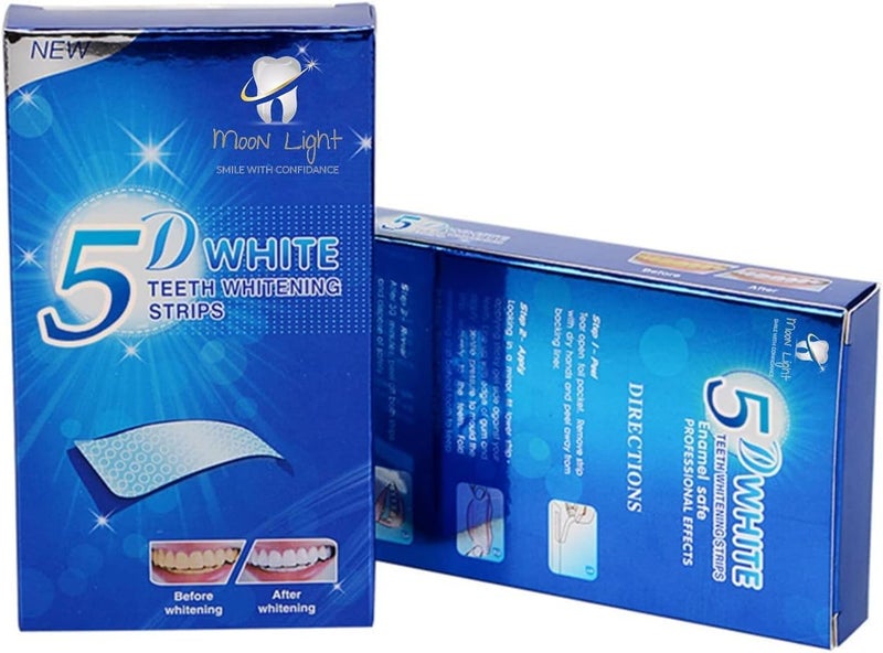 Moon Light New Advanced Teeth WHITENING 14 Strips Home Teeth Hygiene Bleac... - Image 1