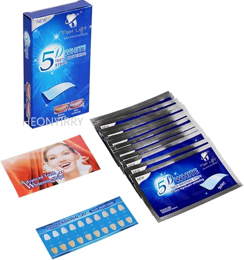 Moon Light New Advanced Teeth WHITENING 14 Strips Home Teeth Hygiene Bleac... - Image 3