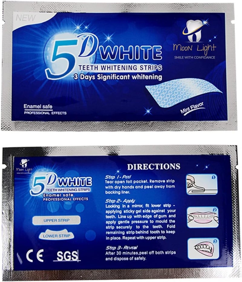 Moon Light New Advanced Teeth WHITENING 14 Strips Home Teeth Hygiene Bleac... - Image 4