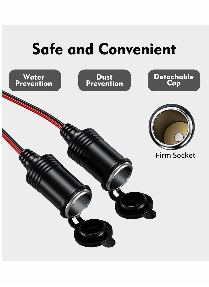 Generic - 2-Way Car Lighter Splitter Adapter - 12V Dual Socket Extension Cord for Convenient Power Access in Your Vehicle - Image 1