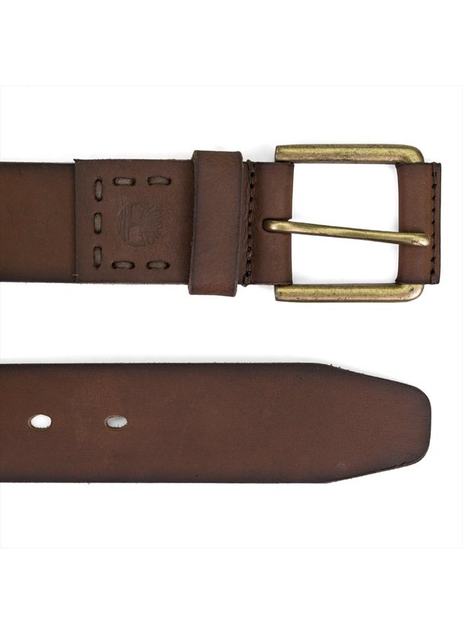 Timberland حزام جلدي للرجال مقاس 40 مم، بني، 34  - Image 2