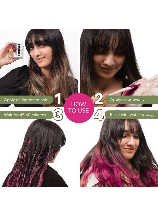 Paradyes Top-Up Semi-Permanent Carola Pink Diy Conditioner Based Hair Colour, 120 Gm - Image 2