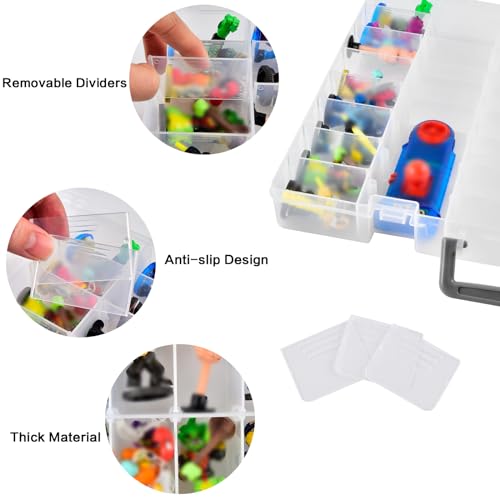Aptbyte Case Compatible with Akedo Ultimate Arcade Warriors Starter Pack, Toy Storage for Battle Arena Controller & Warrior Collector Mini Battling Action Figures, Holder for Akedo Game Playset (Box Only) - Image 3