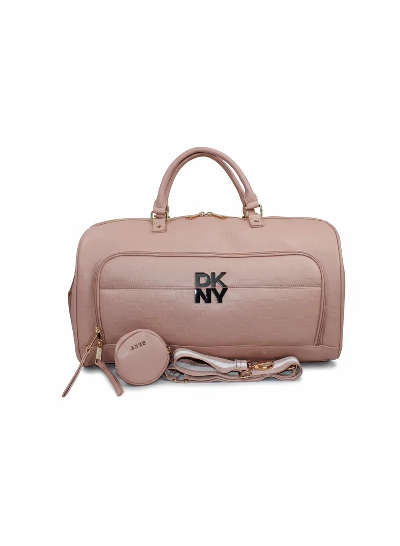 DKNY DKNY Checkerboard Softside Duffle Bag | Color Pink