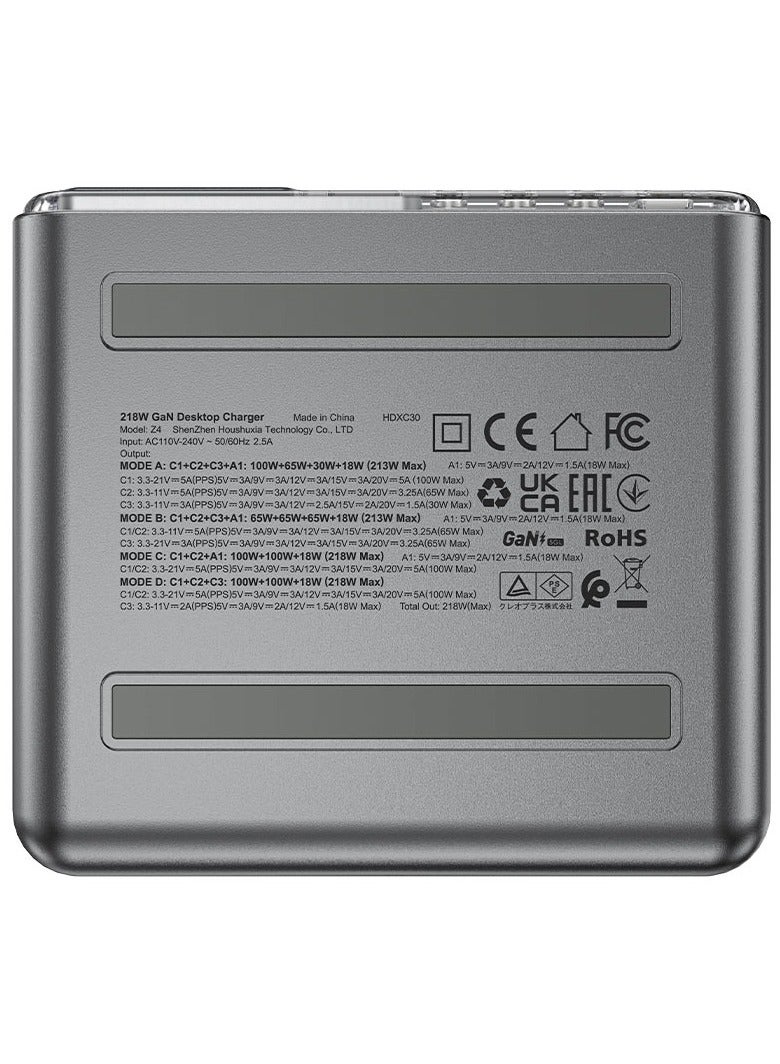 أسيفاست محطة طاقة سطح المكتب Z4 PD218W GaN (3xUSB-C+1xUSB-A) الاتحاد الأوروبي - Image 4