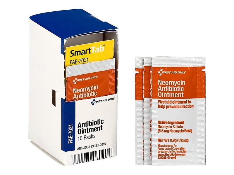 First Aid Only FAE7021 عبوات مرهم مضاد للبكتيريا الذكي 10 حبة - Image 2