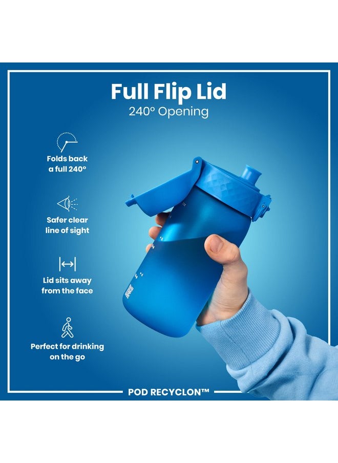 ion8 Ion8 Small Water Bottle, 350 ml/12 oz, Leak Proof, Easy to Open, Secure Lock, Dishwasher Safe, BPA Free, Carry Handle, Hygienic Flip Cover, Easy Clean, Odor Free, Carbon Neutral, Blue  - Image 5
