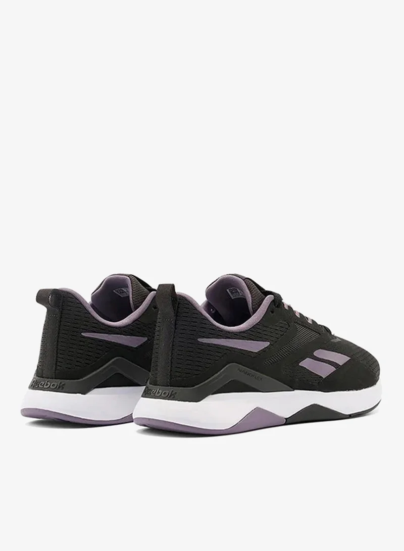 Reebok Washed Black/Purple Fusion/White Reebok Nanoflex TR 2 Women's Shoes for Women | Best Price UAE