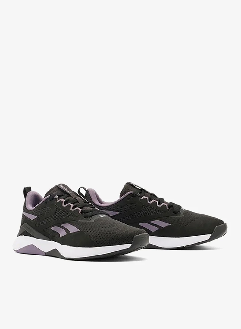 Reebok Washed Black/Purple Fusion/White Reebok Nanoflex TR 2 Women's Shoes for Women | Best Price UAE