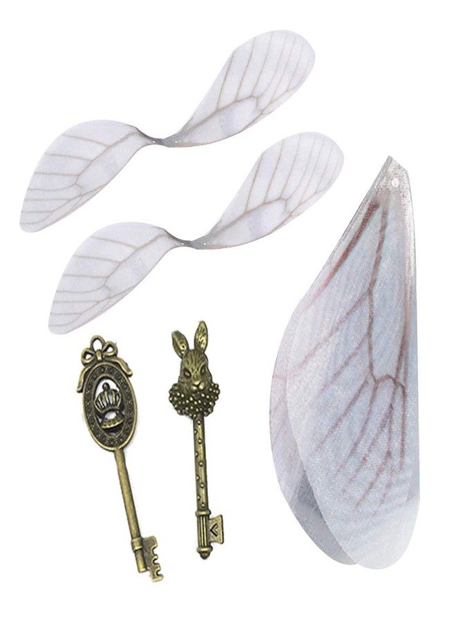 Waybas 46 PCS Antique Bronze Vintage Skeleton Keys Charms Potter Flying Keys Enchanted Key With 50 Pairs Dragonfly Wings and 105 Yards Fishing Line For Jewelry Making Necklace Crafts - Image 3